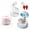 pink+blue+white, variant on All-In-One Retainer Storage Case, 3-In-1 Retainer Case with Mirror & Cleaning Brush, Retainer Cleaner Case, Denture Cleaning Case, Leak-Proof Seal, Compact Portable