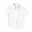 White, variant on GobdXE Solid Peter Pan Collar Short Sleeve Button Down Shirt Unisex Kids Back to School Uniform Plain Casual Blouse Tops for Boys Girls 2-3 Years,Sky Blue
