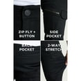 thumbnail image 5 of X RAY Men's Stretch Cargo Pants, Casual Flex Hiking Multi-Pocket Tactical Work Slim Fit Cargo Pants for Men, Jet Black, 30X30, 5 of 6