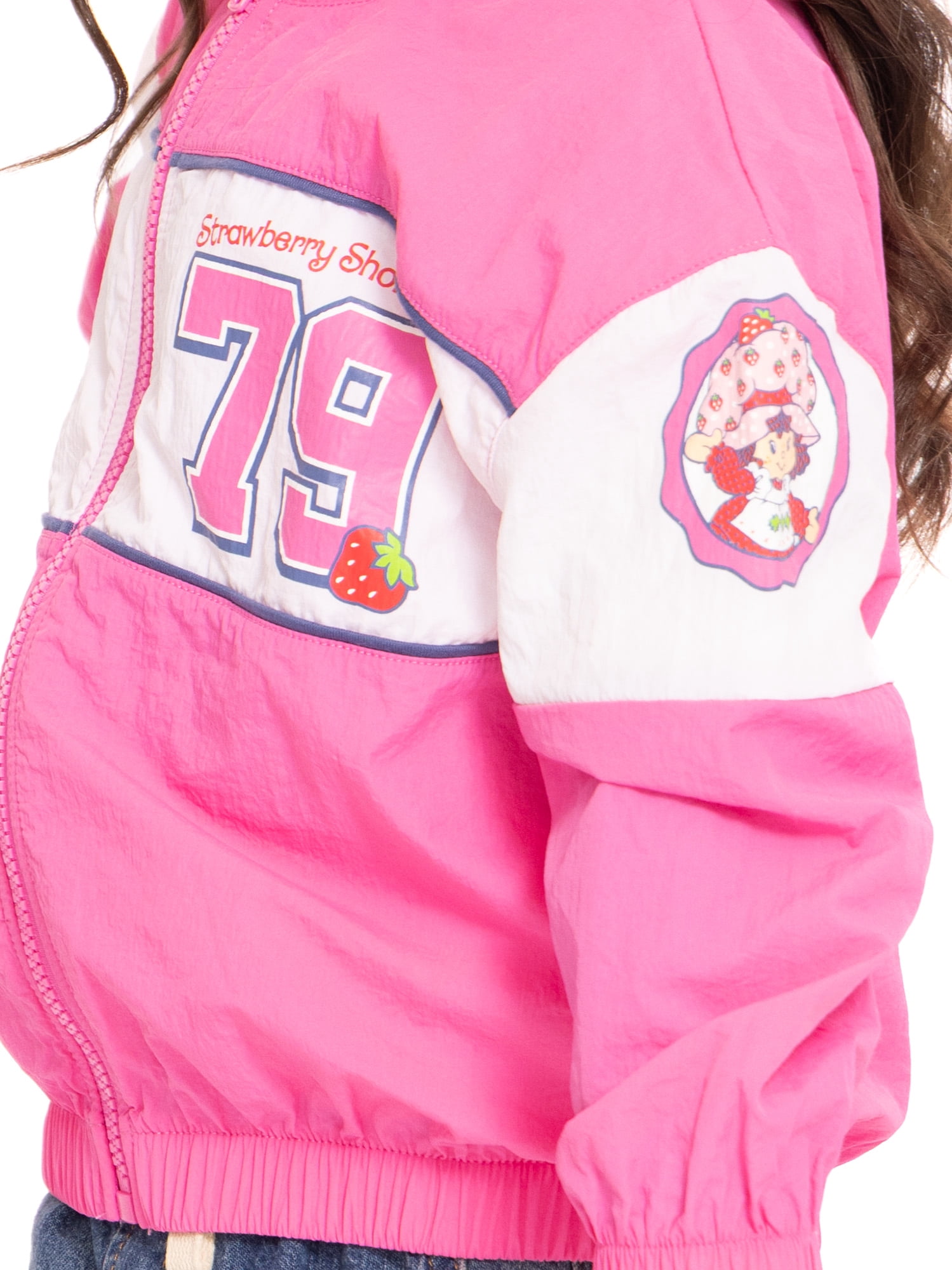 Strawberry Shortcake Toddler Full Zip Jacket with Long Sleeves, Sizes 12M-5T