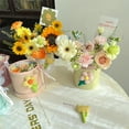 thumbnail image 2 of lixuesong Empty Round Boxes with Cardboard Flower Package Box Wedding Decor Table Centerpieces Anniversary Supplies, 2 of 2