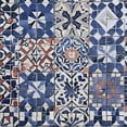 thumbnail image 5 of Orinice Ambesonne Moroccan shower curtain, old cushion style inspired mix Moroccan tiles modern shades art print, fabric fabric bathroom décor 69x72, 5 of 7