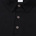 thumbnail image 5 of Bibifish Mens Polo Shirts Short Sleeve Pocket Classic Fit Casual Shirts Daily Work Wear Lightweight Tops, 5 of 6