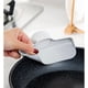 thumbnail image 2 of 2 coladores de silicona para alimentos, colador de sartén manos libres, embudo de cocina con clip para espaguetis, embudo de borde redondo para pasta, se adapta a todos los tazones y ollas, 2 of 5