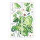 thumbnail image 1 of Pegatinas de pared autoadhesivas para decoración de pared del hogar, plantas verdes tropicales, hojas traseras de tortuga frescas, dormitorio, sala de estar, porche, 1 of 5