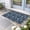 MidnightBlue White, variant on Botanical Flower Door Mat Indoor Outdoor,Vintage Garden Floral Wildflower Blue Non Slip Welcome Mat with Rubber Backing,Absorbent Fabric Front Door Mats Entryway Rug for Home Patio Entrance 20"x31.5"