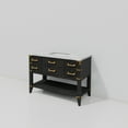 thumbnail image 5 of Norwalk 48 in W x 22 in D Black Oak Single Bath Vanity and Carrara Marble Top, 5 of 8