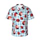 thumbnail image 1 of Fotbe Flowers and Lady Bugs Camisa Hawaiana para Hombre Unisex – Camisa Casual de Verano con Botones de Manga Corta de Algodón y Lino,X-Large, 1 of 7