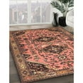 thumbnail image 2 of Ahgly Company Indoor Rectangle Traditional Dark Sienna Brown Persian Area Rugs, 8' x 10', 2 of 6