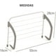 thumbnail image 2 of Estante colgante de ropa de almacenamiento plegable, colgador de ropa para balcón, calcetines y zapatos, colgador de toallas multiusos, 2 of 6