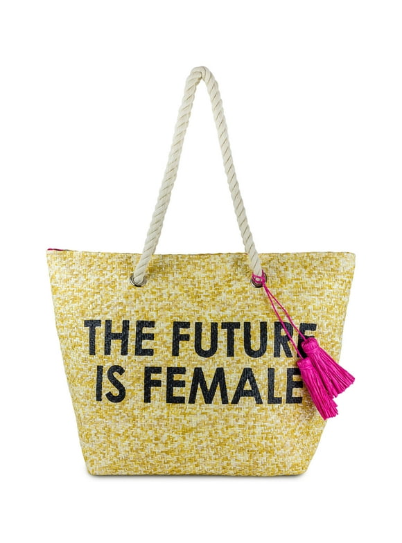 Straw Beach Bags & Totes