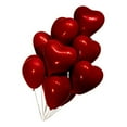 thumbnail image 4 of GOOHOCHY 50 globos románticos en forma de corazón de 25 cm, globos creativos de doble capa, globos decorativos, suministros para fiestas, recuerdos de boda (rojos), 4 of 8