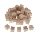 thumbnail image 1 of 50 Piezas de Cubos de Madera Sin Terminar, Bloques Cuadrados Vacíos, Cubos, Juguetes de 0,98 Pulgadas Sunnimix Dados de madera en blanco, 1 of 8
