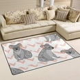 thumbnail image 2 of Coolnut Lightweight Soft Area Rugs 60 x 39 inch (5'x 3'3"), Gray Koala with Ornament Floor Mat for Kids Playing Room Hardwood Floor Living Room Nursery Rugs, 2 of 6