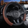 thumbnail image 4 of Unisex's Anti-skid Breathable Ice Silk Steering Wheel Cover 38cm, 4 of 5
