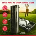 SKB Cases ATA Staff Pro XL Wheeled Golf Travel Case, Hard Plastic