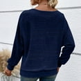 thumbnail image 6 of Oversized Sweaters for Womens Solid Crewneck Pullover Tops Long Batwing Sleeve Knit Jumper Shirts, 6 of 8