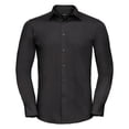 thumbnail image 1 of Russell Collection Mens Long Sleeve Poly-Cotton Easy Care Tailored Poplin Shirt, 1 of 2