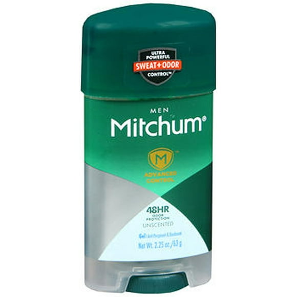 Mitchum Power Gel Unscented Anti-Perspirant and Deodorant by Mitchum for Men - 2.25 oz Deodorant Stick