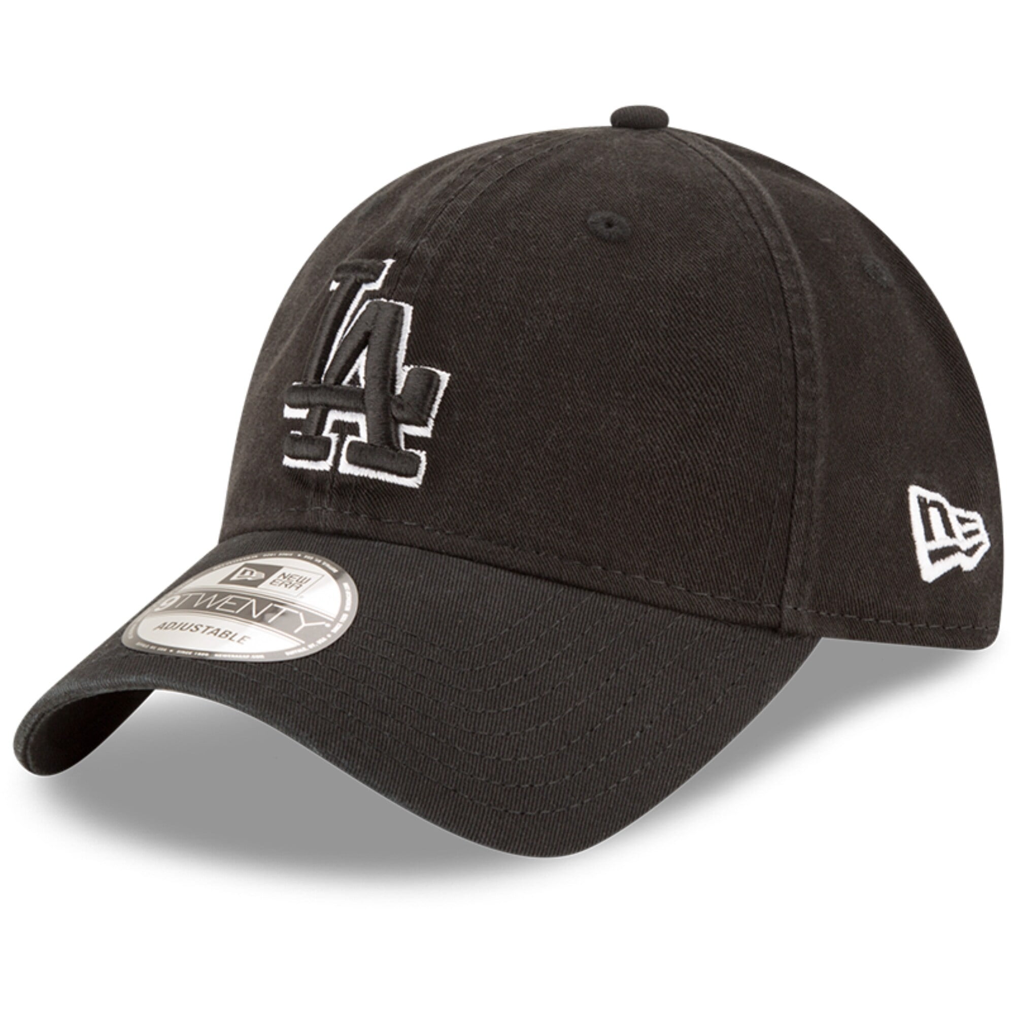 Los Angeles Dodgers New Era Black & White Core Classic 9TWENTY