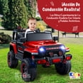 thumbnail image 3 of Kids House Carrito Montable Eléctrico para Niños TURBO, con Doble Puerta, Función de Balanceo, Control Remoto Bluetooth, USB MP3, Música y Luces LED, Motor Dual 12V, Inicio con Botón y Diseño Seguro, 3 of 8