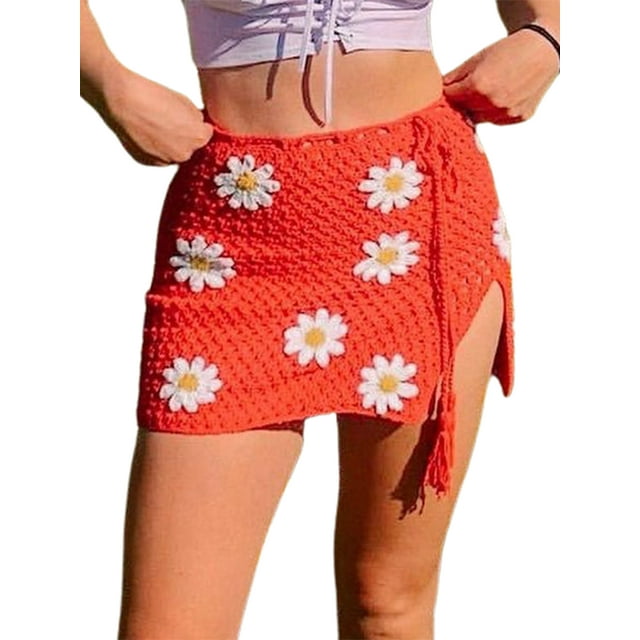 Mialoley Ensemble de Vêtements Deux Pièces pour Femmes Crop Tops Sans Manches et Jupe en Tricot