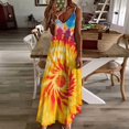 thumbnail image 3 of Colorful Swirls Tie-dye Fine Art Sleeveless Dress Summer Dress Woman 2025, 3 of 7