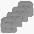 thumbnail image 4 of Indoor-Outdoor Reversible Patio Seat Cushion Pad 2-4-6-12 Pack 19" x 19" Silver, 4 of 4