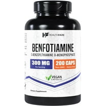 Benfotiamine 300mg | 200 Capsules | Fat Soluble Thiamine Vitamin B1 | by HealthFare