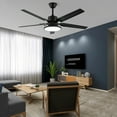 thumbnail image 4 of Miumaeov 48'' Modern Ceiling Fan Light 3 Colors LED Chandelier Lamp with Remote Control Silent Motor, 4 of 16