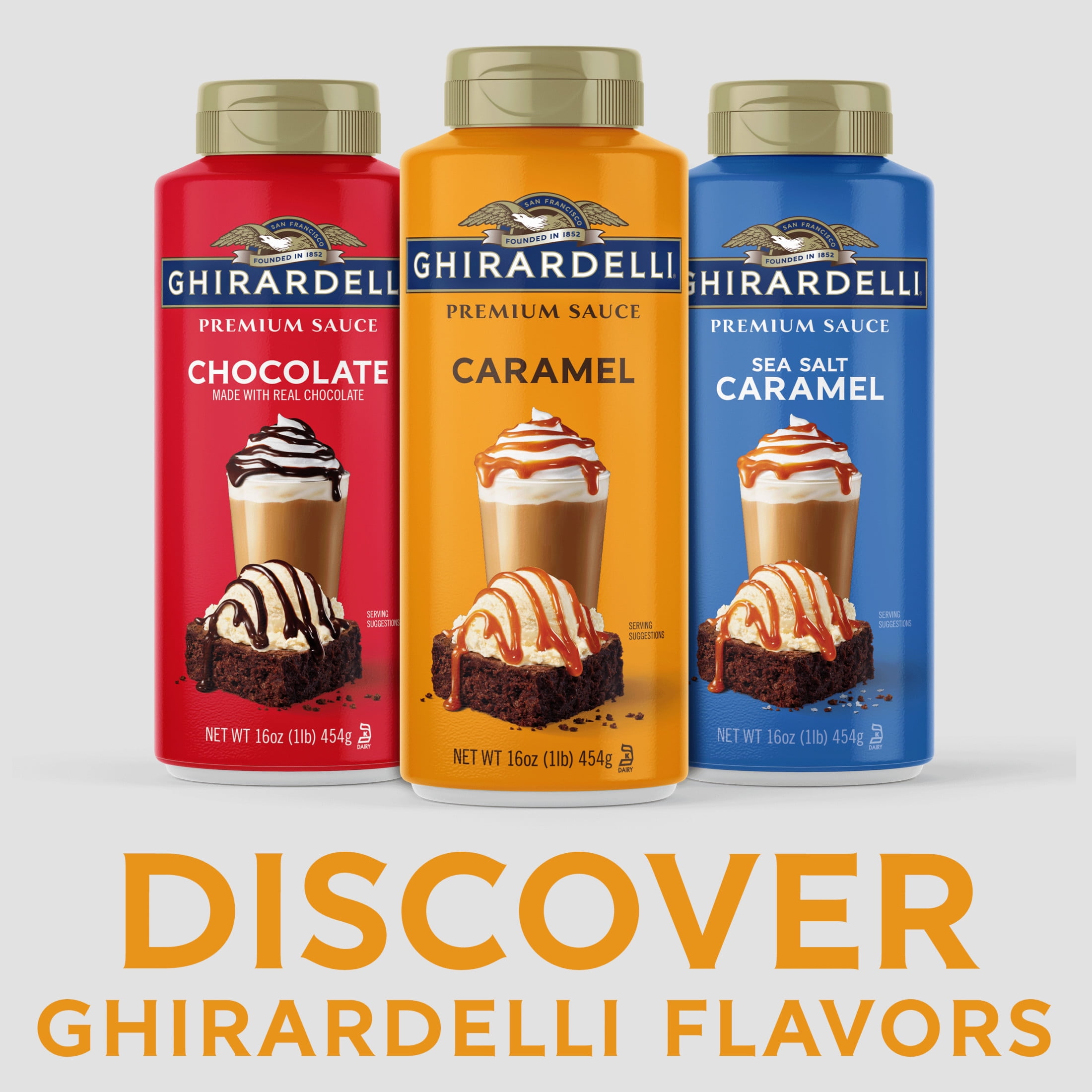 GHIRARDELLI Premium Caramel Sauce, 16 oz Bottle