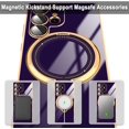 thumbnail image 3 of for Samsung Galaxy S22 Ultra Case with Magnetic Ring Holder [Compatible with Magsafe] [Built-in Camera Lens Protector] Glitter Electroplated Gold Sides Case for Galaxy S22 Ultra Purple, 3 of 6