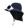 thumbnail image 5 of Womens Sun Hat Solar Powered Kids Sun Hat with Neck Shield and Wide Brim Outdoor Sun Beach Hat, 5 of 6