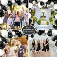 thumbnail image 2 of YANSION Black Silver White Confetti Balloons Arch Kit, 12in Latex Balloons Garland Arches Kit for Birthday, Wedding, Anniversary, Celebrations Party Decoration, 2 of 11
