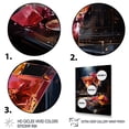 thumbnail image 3 of Designart "Regal Ruby Cocktail in Red" Food & Beverage Canvas Wall Art - Traditional Black Cocktails Entryway Wall Art Print, 3 of 6