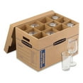 thumbnail image 4 of Smoothmove Kitchen Moving Kit, Medium, Half Slotted Container (hsc), 18.5" X 12.25" X 12", Brown Kraft/blue | Bundle of 2 Kits, 4 of 5