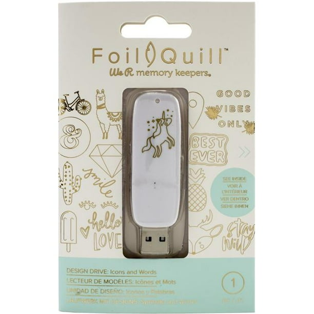 We R Memory Keepers Foil Quill USB Artwork DriveIcons & Words
