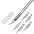 thumbnail image 3 of 1Set Non-Slip Metal Scalpel Knife Tools Kit Cutter Engraving Craft knives Blades Mobile Phone PCB DIY Repair Hand Tools purple, 3 of 6