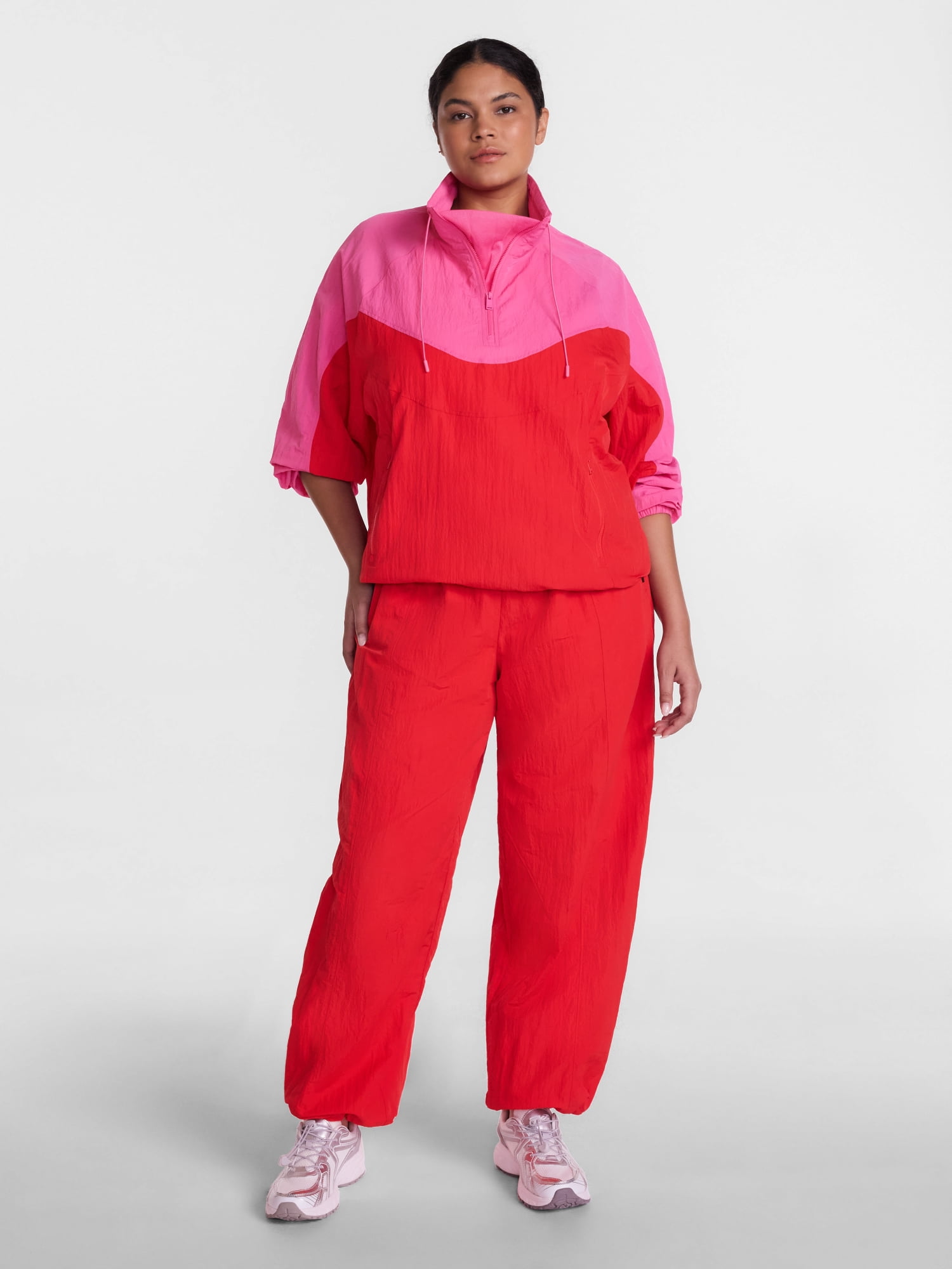 Avia Women's Nylon Balloon Pants, 31" Inseam, Sizes XS-XL