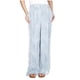 thumbnail image 1 of Michael Kors Womens Floral Print Wide Leg Culottes Relaxed Dress Pants, medblue, Petite, PM, 1 of 1