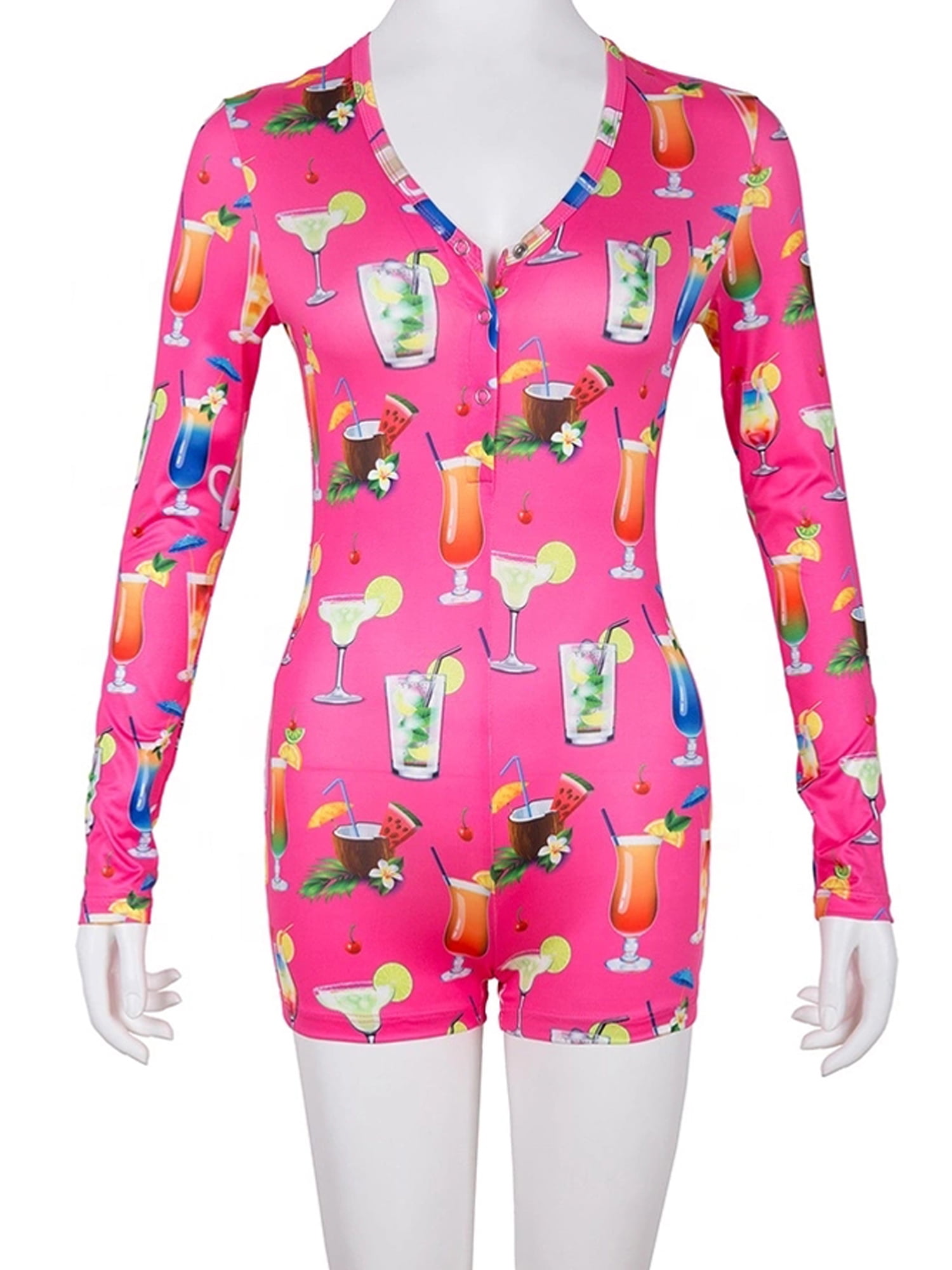 citgeett Women Lady Romper Bodycon Casual Jumpsuit Romper Long Sleeve