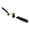Black and Gold, variant on SUMERAIN Waterfall Bathroom Roman Tub Faucet with Handheld Sprayer, 3 Holes Deck Mounted Bathtub Faucet Chrome Finish