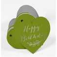 thumbnail image 3 of Inkdotpot 100 Pack Happy Birthday Favor Paper Tag Craft Real Silver Foil Hang Tag, 3 of 8