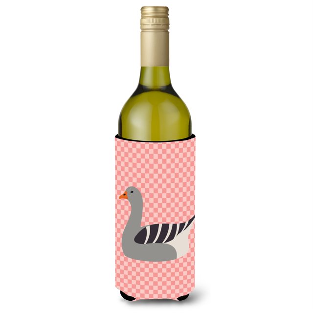 "Treasures Pilgrim Pink Check - Portabotellas decorativo, 750 ml, multicolor" Caroline's Treasures BB7893LITERK