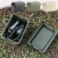 thumbnail image 1 of Lekihaqq Outdoor Mini Storage Box Camping BBQ Tool Organizer Condiment Bottle Holder Portable Seasoning Container Beige Green Black Plastic Lightweight Travel, 1 of 7