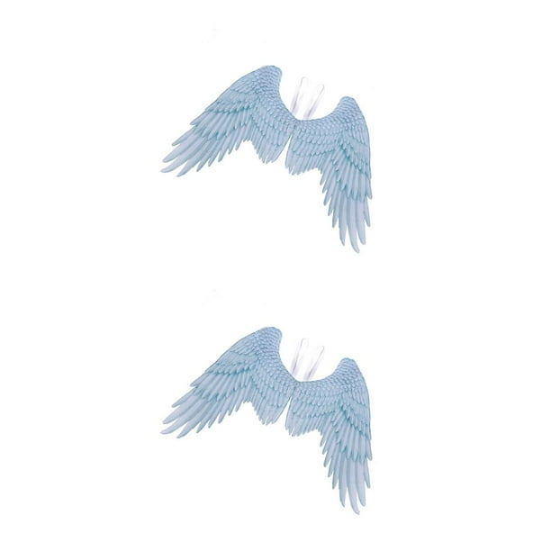 Advancent Halloween 3D grandes alas de ángel Prop diablo tema vacaciones adornos fiesta favores ala con correas elásticas Accesorios Blanco 2Conjunto
