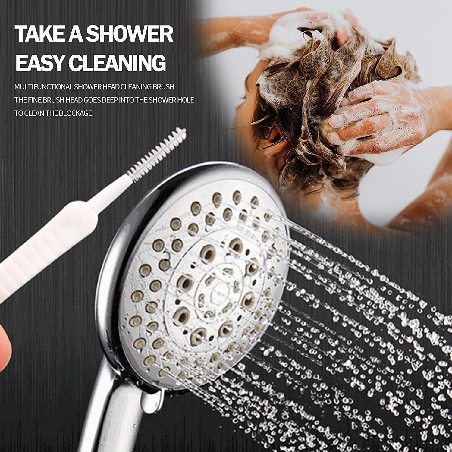 20P Shower Head Hole Cleaner, Cleaning Brushes for Handheld Shower