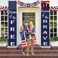 thumbnail image 4 of Meitianfacai 4th of July Banners Set - 70.86"x11.81" American Flag Themed Door Flag Party Decorations, Outdoor/Indoor Hanging Flags for Holiday Celebrations, 4 of 6