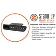 thumbnail image 7 of Stand Up Desk Store Solid Wood Top Electric Adjustable Height Standing Desk with Programmable Memory (Charcoal Frame/Walnut Top, 60" Wide), 7 of 7