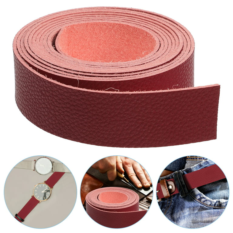 1 Roll DIY Leather Strap Craft Leather Strip Material for Clothing Jewelry  Wrapping Arts Craft Project 